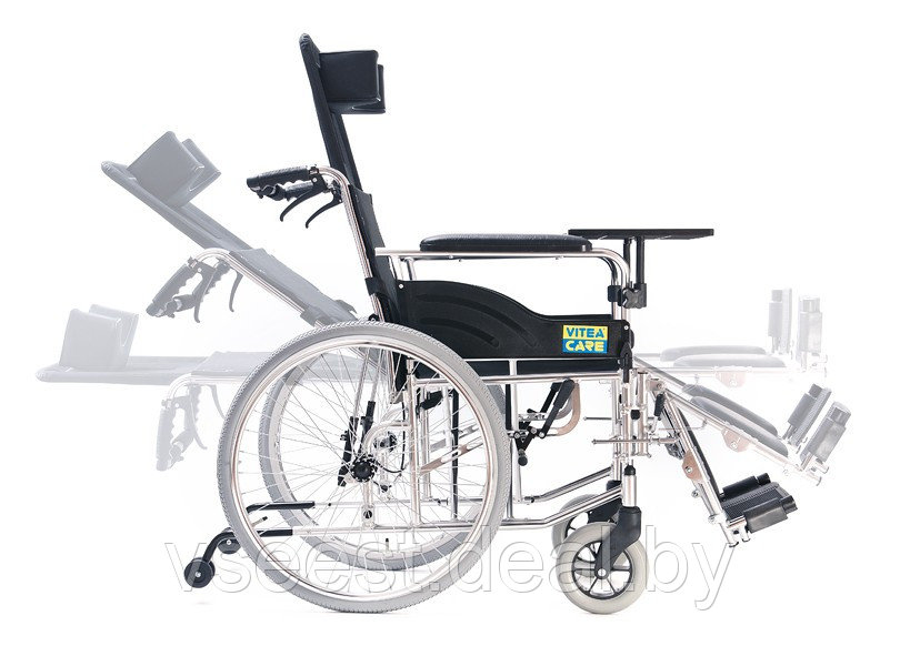 Инвалидная коляска для взрослых Recliner, Vitea Care - фото 2 - id-p186821663