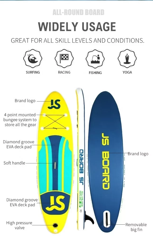 Доска SUP Board надувная (Сап Борд) JS335 11'(335см.) - фото 3 - id-p146635112