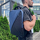 Городской рюкзак Hampton с USB и отделением для ноутбука до 17 Синий, фото 9