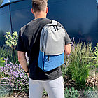 Городской рюкзак Urban с USB и отделением для ноутбука до 15.75 Серый с черным, фото 4