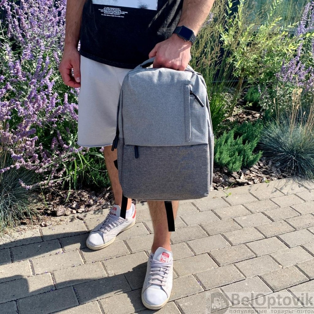 Городской рюкзак Urban с USB и отделением для ноутбука до 15.75 Серый с черным - фото 6 - id-p182129827