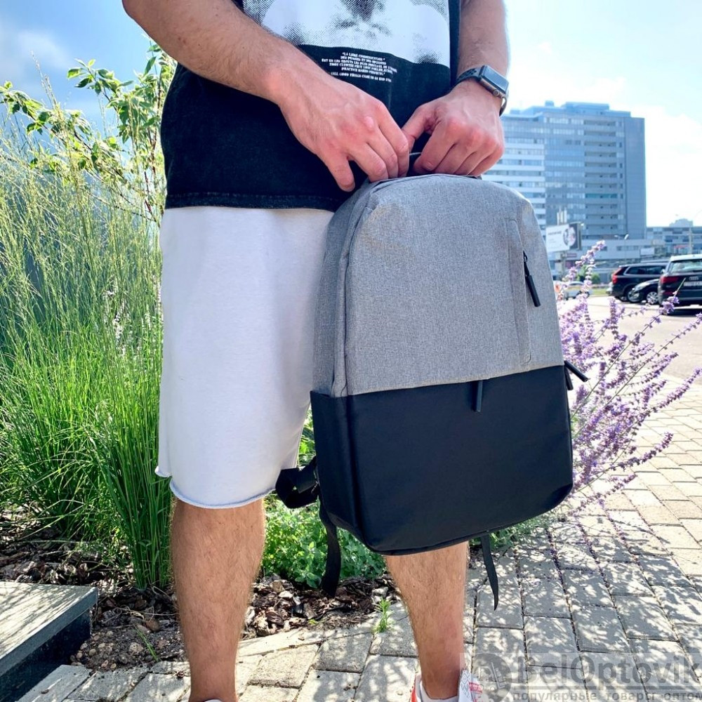 Городской рюкзак Urban с USB и отделением для ноутбука до 15.75 Серый с черным - фото 8 - id-p182129827