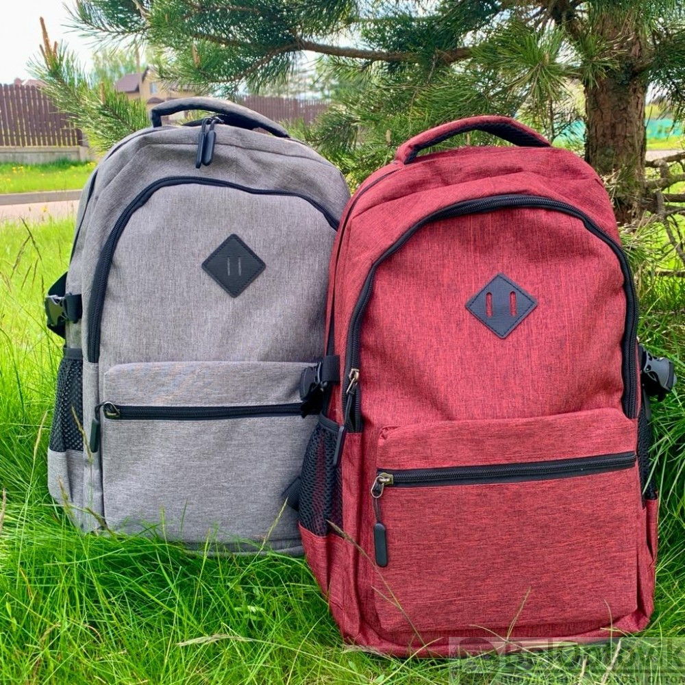Городской рюкзак Gerk с USB и отделением для ноутбука до 17,32 Красный - фото 10 - id-p181949417