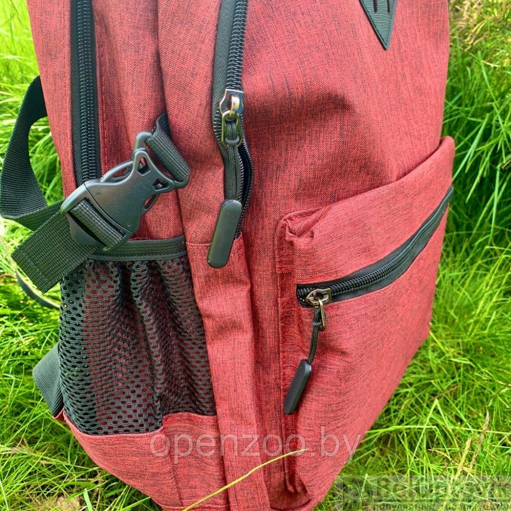 Городской рюкзак Gerk с USB и отделением для ноутбука до 17,32 Красный - фото 9 - id-p182277668