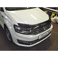 Дефлектор капота - мухобойка, VW Polo 5 2015-..., VIP TUNING