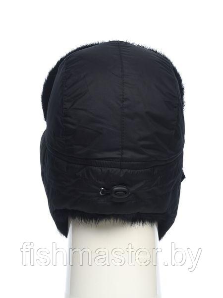 Шапка ушанка зимняя HUNTSMAN Евро Норка с маской цвет Черный ткань Taslan - фото 4 - id-p186872912