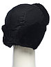 Шапка ушанка зимняя HUNTSMAN Евро Норка с маской цвет Черный ткань Taslan, фото 8