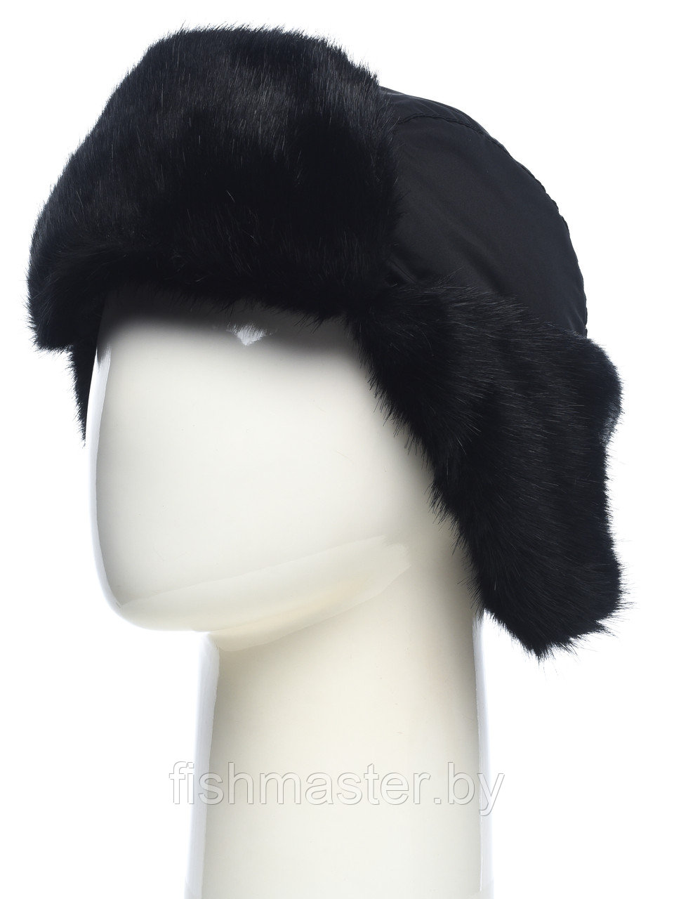 Шапка ушанка зимняя HUNTSMAN Евро Норка с маской цвет Черный ткань Taslan - фото 9 - id-p186872912