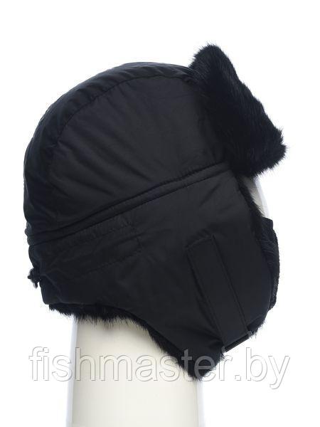 Шапка ушанка зимняя HUNTSMAN Евро Норка с маской цвет Черный ткань Taslan 58-60 - фото 6 - id-p186873074