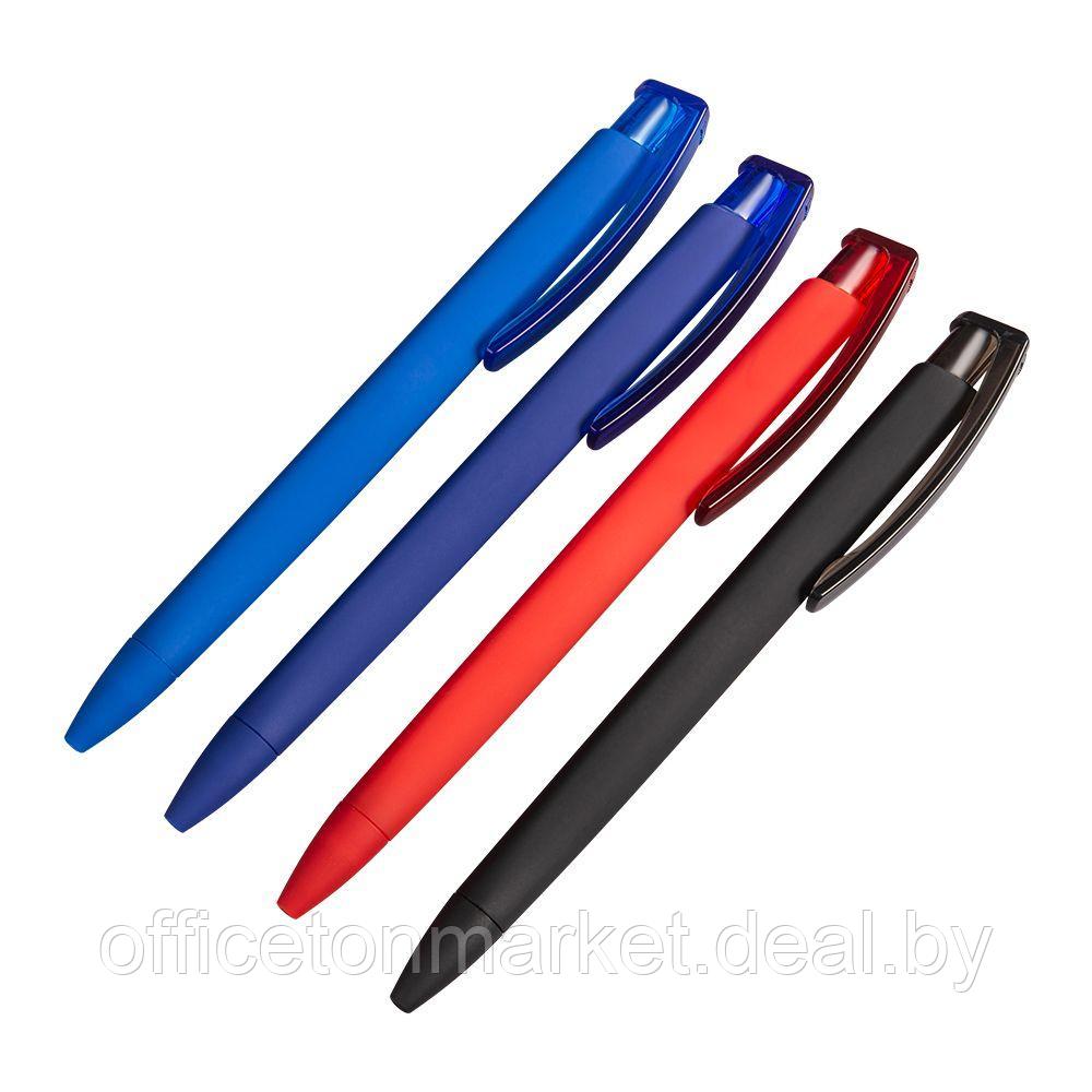Ручка шариковая автоматическая "Trinity K Transparent Gum", 1.0 мм, красный, стерж. синий - фото 3 - id-p137125074