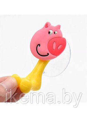 Держатель для зубной щетки "Свинка" (QH-04) 5,5 см., фото 2