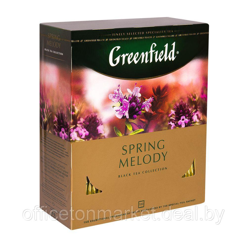 Чай "Greenfield" Spring Melody, 100 пакетиков 2г, черный - фото 1 - id-p141655588