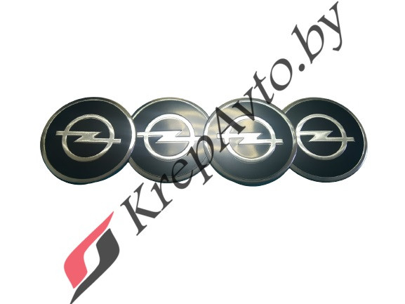 Наклейки на колпачок литого диска металлизированные Opel 60мм (4шт) - фото 1 - id-p186873675