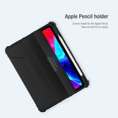 Защитный чехол Nillkin Bumper Leather Case Pro Черный для Apple iPad Pro 12.9 (2020) - фото 5 - id-p186874128