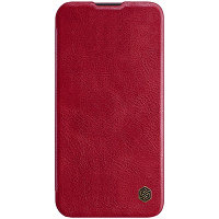 Кожаный чехол Nillkin Qin Pro Leather Case Красный для Apple iPhone 13 Pro Max