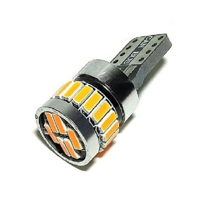 Светодиод T10 4014-24SMD CANBUS «граната» ОРАНЖЕВЫЙ