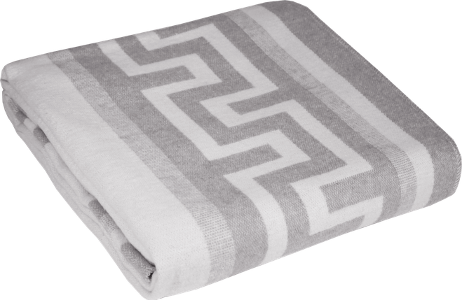 Одеяло байковое 140х200 см Греция серый, фото 2