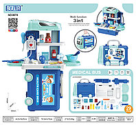 Игровой набор ДОКТОР 3 в 1, набор доктора, арт. 8074