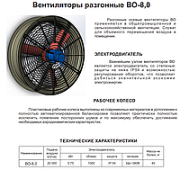 Вентилятор разгонный для животноводческих комплексов ВО-8,0-6DКС-БП-С