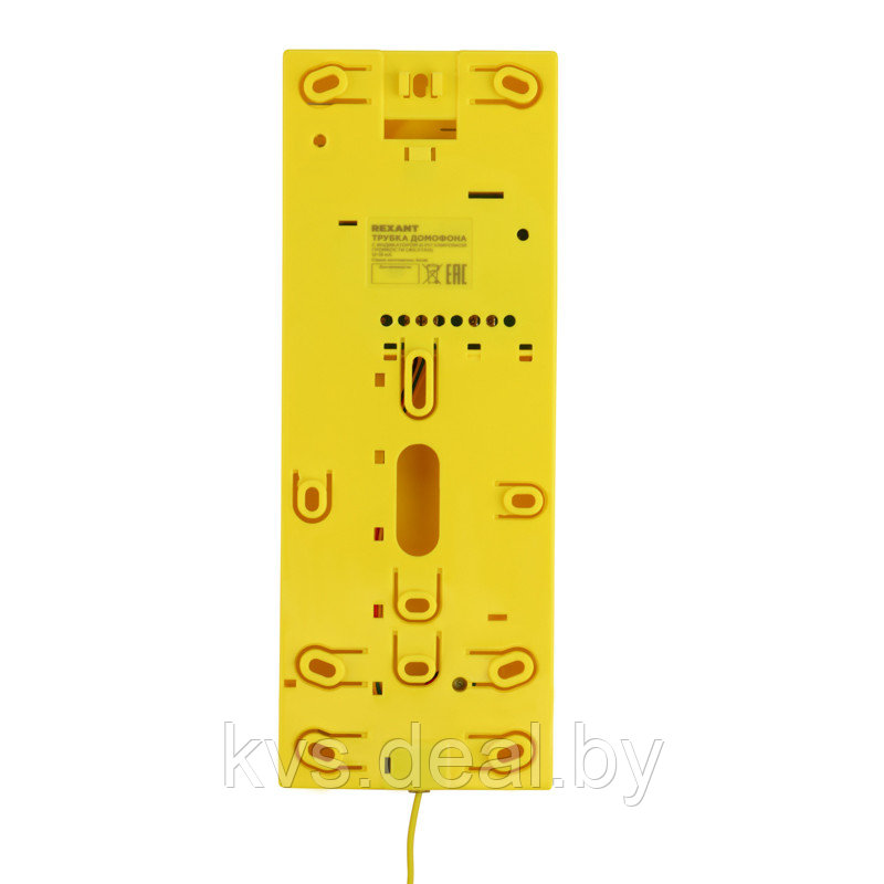 Трубка домофона с индикатором и регулировкой звука RX-322, желтая REXANT - фото 4 - id-p186890661