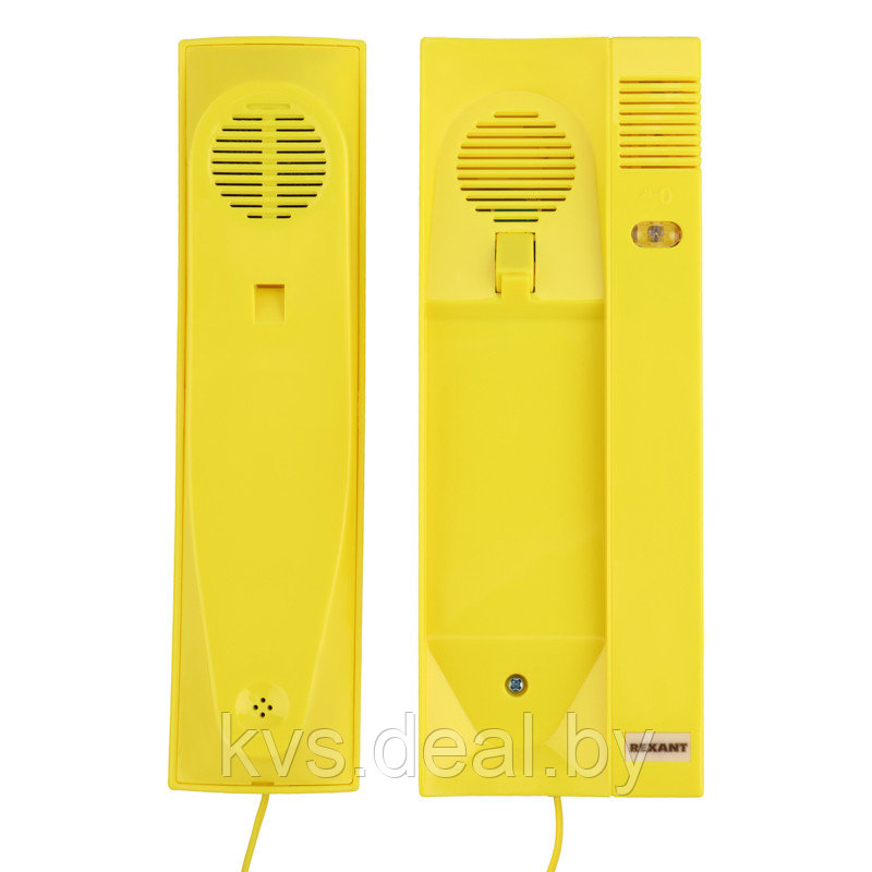 Трубка домофона с индикатором и регулировкой звука RX-322, желтая REXANT - фото 6 - id-p186890661