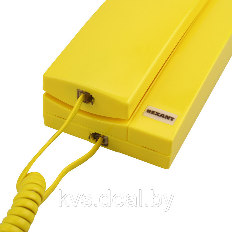 Трубка домофона с индикатором и регулировкой звука RX-322, желтая REXANT - фото 5 - id-p186890661