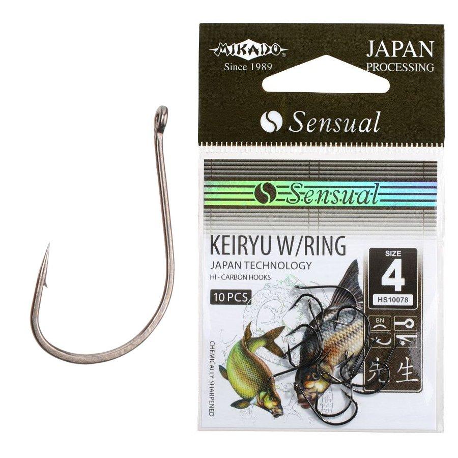 Крючки Mikado Sensual - KEIRYU W/RING 10078-4B