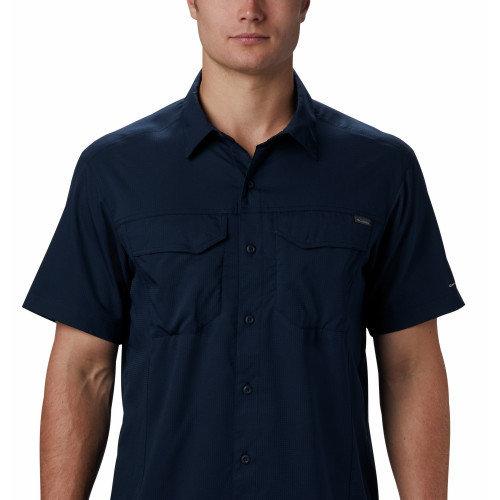 Рубашка мужская Columbia Silver Ridge Lite Short Sleeve Shirt dark-blue - фото 2 - id-p186901375