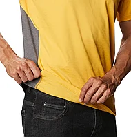 Футболка мужская M Zero Ice Cirro-Cool SS Shirt yellow