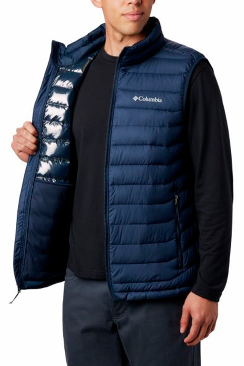 Жилет мужской Columbia Powder Lite Vest тёмно-синий - фото 5 - id-p186901395