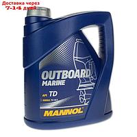 Масло моторное MANNOL 2T п/с Outboard Marine, 4 л