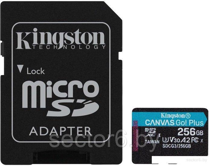 Карта памяти Kingston Canvas Go! Plus microSDXC 256GB (с адаптером)