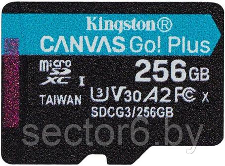 Карта памяти Kingston Canvas Go! Plus microSDXC 256GB (с адаптером), фото 2