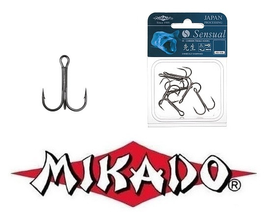 Крючки тройные Mikado Sensual HS11030-10B (10шт) - фото 1 - id-p186896488
