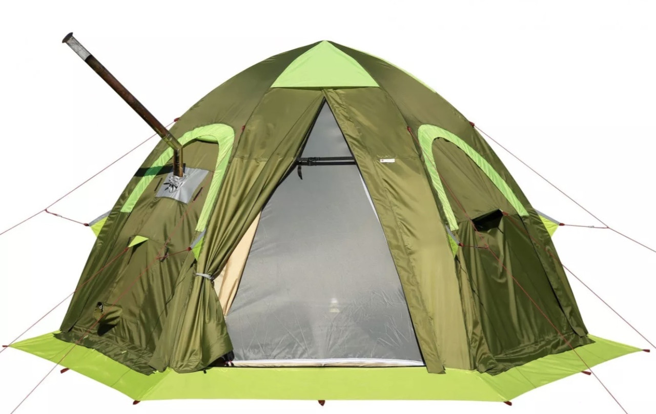 Всесезонная универсальная палатка Лотос 5У Шторм (оливковый) (2022) - фото 1 - id-p186864735