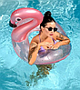 Надувной круг "Фламинго" с блестками 120 см, фото 2