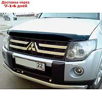 Дефлектор капота темный MITSUBISHI PAJERO IV 2007-2016, NLD.SMIPAJ0712