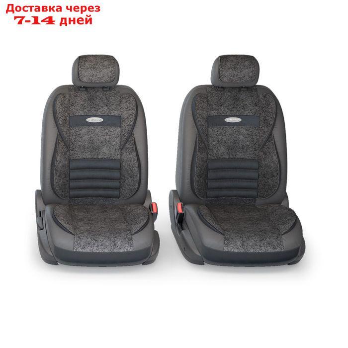 Авточехлы универcальные AUTOPROFI MULTI COMFORT, MLT-1105GV BK/BK (M), мультиконтурные, - фото 2 - id-p179965942