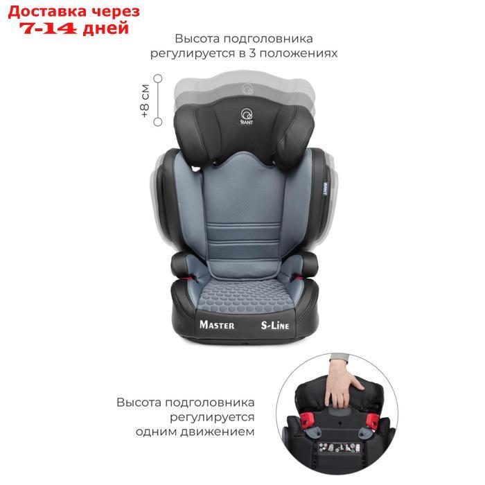 Автокресло BH2311 MASTER isofix SPS, группа 2-3 (15-36 кг), чёрный - фото 5 - id-p180871875