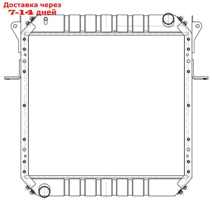 Радиатор охлаждения для автомобилей МАЗ 4370 "Зубренок" Deutz/Cummins ISF3.8 437030А-1301010, LUZAR LRc 12371 - фото 3 - id-p183934600