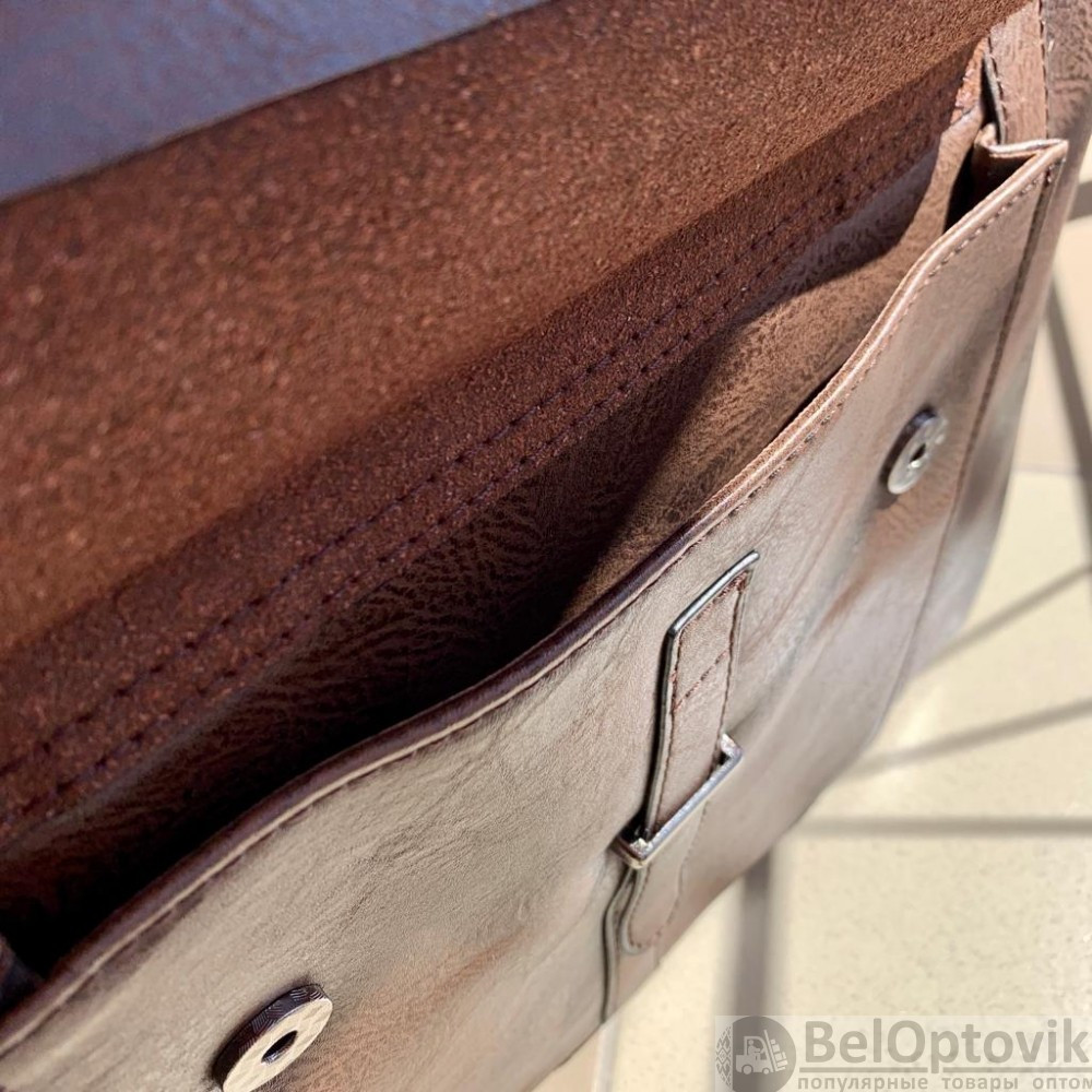 Мужская классическая сумка портфель Jeep Buluo / Отделение для гаджетов до 17 дюймов - фото 5 - id-p186991607