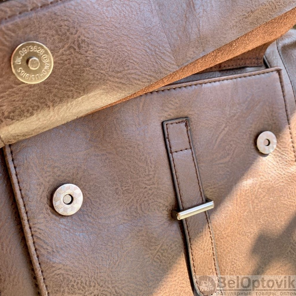 Мужская классическая сумка портфель Jeep Buluo / Отделение для гаджетов до 17 дюймов - фото 6 - id-p186991607
