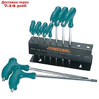 Комплект угловых ключей Jonnesway H10MT09S, TORX, Т10-Т50, 9 предметов