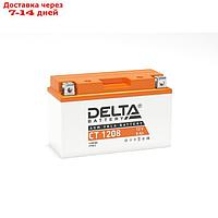 Аккумуляторная батарея Delta СТ1208 (YT7B-BS, YT7B-4, YT9B-BS)12V, 8 Ач прямая(+ -)
