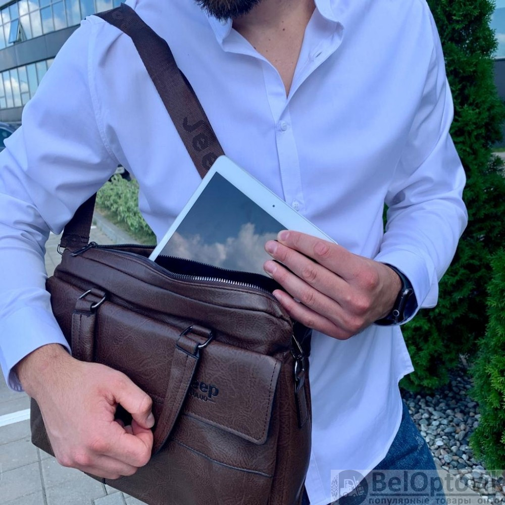 Мужская деловая сумка/портфель Jeep Buluo для документов - фото 9 - id-p186992886