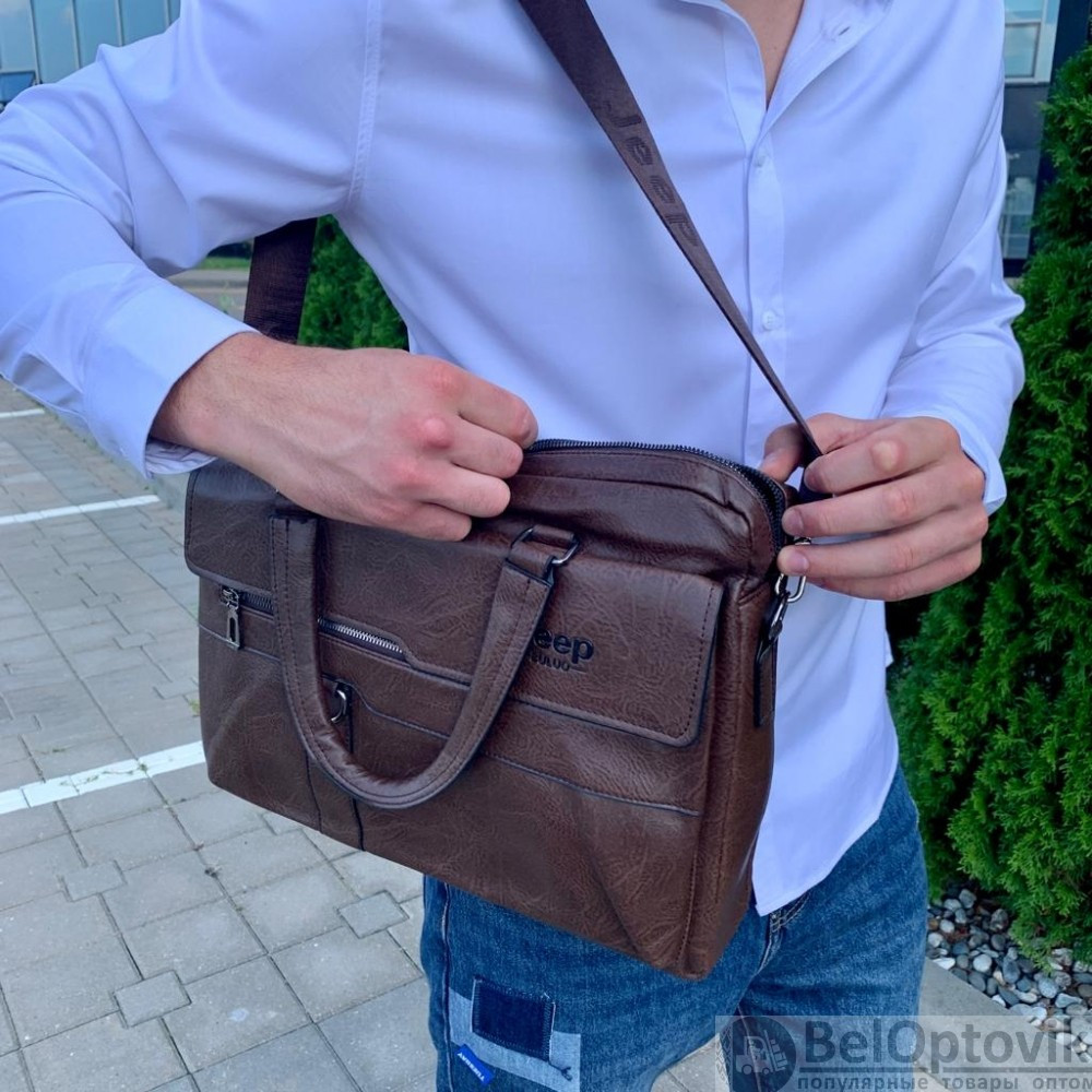 Мужская деловая сумка/портфель Jeep Buluo для документов - фото 10 - id-p186992886
