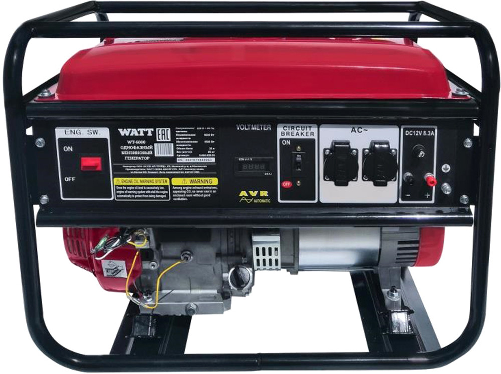Бензиновый генератор Watt WT-6000 - фото 4 - id-p186991937