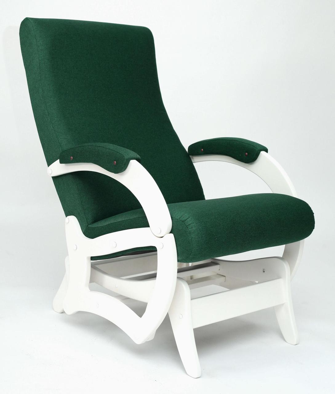 Кресло-качалка Бастион -1м Bahama emerald ноги белые - фото 1 - id-p186991949