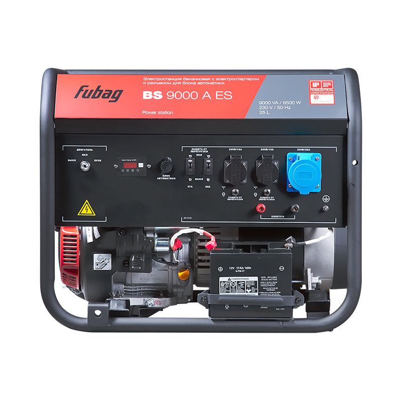 Генератор бензиновый Fubag BS 9000 A ES с электростартером и коннектором автоматики - фото 2 - id-p186992085