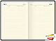 Ежедневник недатированный Delucci A5, кожзам, 160 листов, фактурная кожа (крокодил), черный, золотой срез, фото 5